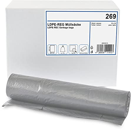 Müllbeutel 250 Stück I 70 Liter I Ideal geeignet für Küchenabfälle und Speisereste in Restaurants, Bars und Gastronomie