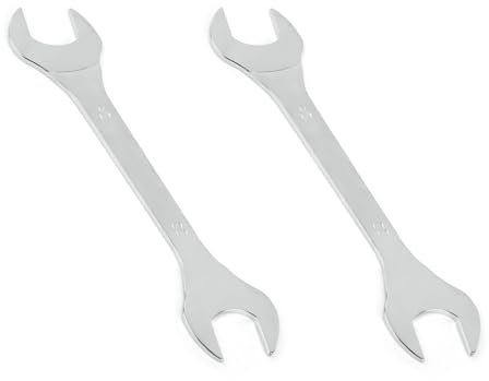 Vokenforu 2 Pcs Open End Spanner, 22mm x 24mm Super Thin Carbon Steel Double Open Ended Wrench, Metric Repairing Tool for Bicycle