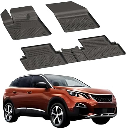 Sahler Fußmatten Automatten kompatibel mit Peugeot 3008 2016-2023 | 4.5D Premium TPE Gummi Antirutsch Gummimatten Wasserdicht Car Auto Matte Schwarz