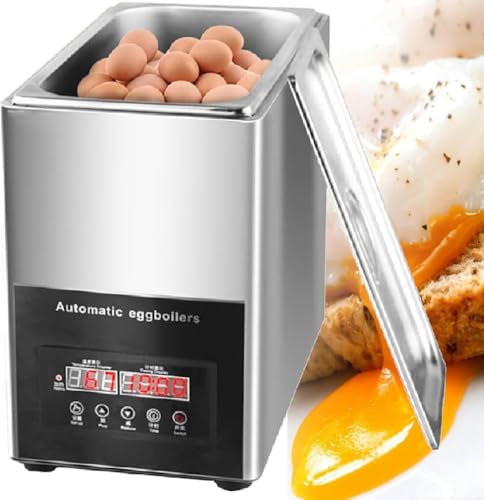 GAYAYAS Cocedor de Huevos Comercial, Rango de Control de Temperatura de 800 W 30~90 ° C Cocedor de Huevos de Aguas Termales, cocedor de Huevos eléctrico para Restaurante