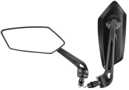 MALIYAE Motorrad Seitenspiegel Für Road King Für Glide Für Softail Für Dyna 2 Stück Motorrad Rückspiegel Rotierende Seitenspiegel Universalspiegel