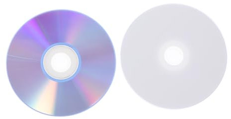 HEMOTON Discos CD Vírgenes De Audio y DVD Grabables 2 Piezas para Almacenamiento Musical y Grabación Telefónica Compatible Múltiples Dispositivos Color Transparente Tamaño Estándar