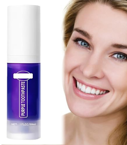 OIXYAZ Purple Blanqueador dental V34,Blanqueamiento dental, obsessive blanqueador,eliminación de manchas difíciles,Teeth Whitening de Viaje