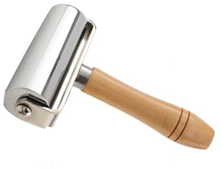 WEBCAB Andrückwalze für Kantenumleimer zum Verschweißen, Andrückrolle, 100mm Rollenbreite Metall, Schweißwerkzeug 120mm Länge