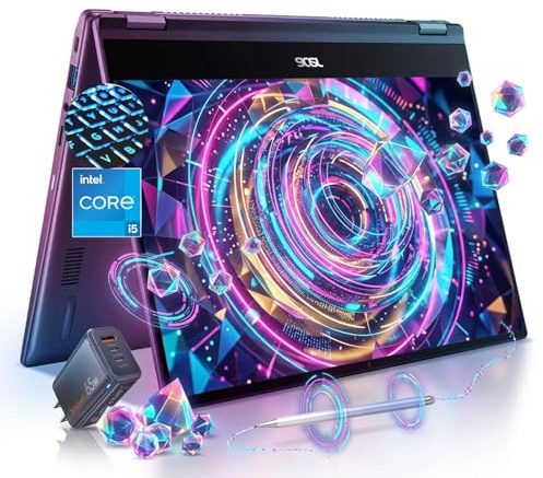 acer Chromebook Plus 514 Touchscreen Laptop -14inch FHD 2 in 1 -Intel Core i5-1334U -8GB RAM| 512GB SSD -Backlit Keyboard- Gaming Chrome Tablet Convertible- Students School Kids