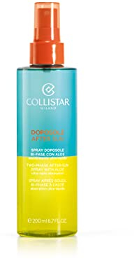 Collistar Spray Doposole Bi-fase con aloe, Olio Corpo Doposole ad assorbimento rapido, Azione rinfrescante e decongestionante della pelle, Non unge, Con olio di mandorla e calendula, 200 ml
