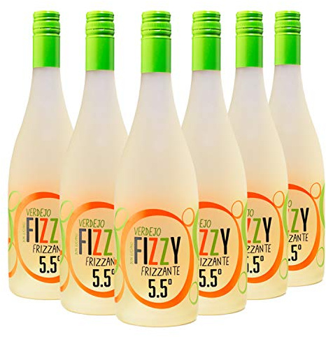 Fizzy Frizzante Verdejo - Vino Espumoso - Caja de 6 Botellas x 750 ml