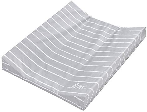 Julius Zöllner Wickelauflage 2-Keil Mulde 60x71 cm Folie Grey Stripes