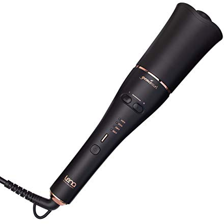 LENA Auto Hair Curling Wand, Professional Hair Curler Iron Styler, Automatic Rotating Styling Tool with Ceramic Ionic Barrel and Smart Anti-Stuck Sensor for Long and Medium-Length Hair