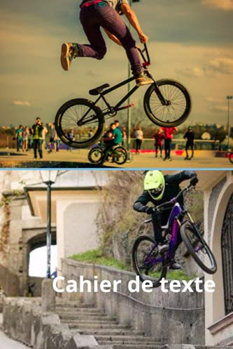 cahier de texte garçon primaire collège BMX - Les 6 jours de la semaines (du lundi au samedi)