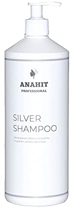 Silbershampoo Anahit Professional Violett Shampoo Silber Shampoo strahlend blondes, graues, weißes Haar Pflegeshampoo Anti Gelbstich Made in Germany Exclusive Deluxe (1000ml)