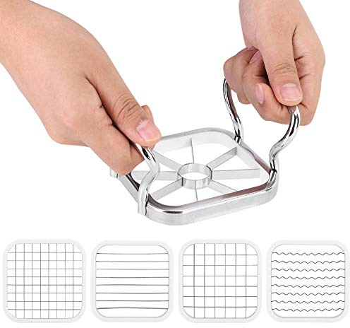 Stainless Steel 5 in 1 Multifunctional Fruit and Potato Chopper - Cutter, Maker of French Fries and Fruit Chips