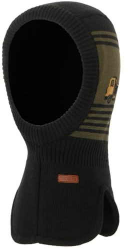maximo Bagger Kids Schlupfmütze Kindermütze Schalhaube Mützenschal (49 cm - Oliv)