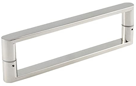 Yopappol Maniglia per Porta in Vetro per Doccia per Bagno, Finitura Completamente lucidata in Acciaio Inox, pomelli per Porta in Vetro Push And Pull, Distanza tra i Fori 200 mm (Size : 160mm)
