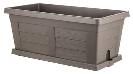 FIORIERA RETTANGOLARE cm 60 x 30 x 26 - cappuccino (senza sottovaso)