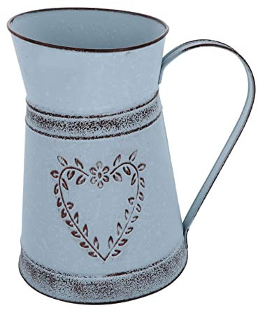 DECHOUS Heart-shaped Metal Flower Arrangement Pot for Outdoor Decoration for Rustic Table Centerpieces Iron Bouquet Holder