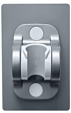 YICI Support de pommeau de douche sans perçage - 12 cm - Adhésif puissant - Angle réglable - Style gris standard
