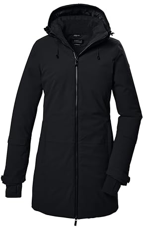 killtec Donna Parka funzionale/parka con cappuccio KOW 307 WMN PRK, schwarz, 36, 41821-000