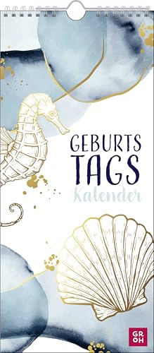 Immerwährender Geburtstagskalender Maritim: Jahresunabhängiger Wandkalender | Monatskalender zum Eintragen von Geburts- und Jahrestagen
