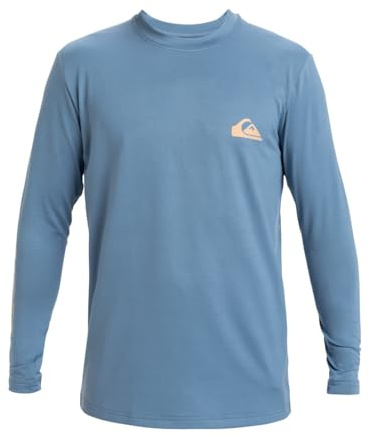 Quiksilver - Surf tee LS Camiseta de Surf, Hombres, Coronet Blue, XXL