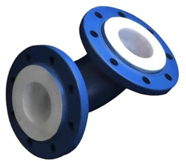 PTFE-Winkelstück mit Stahlauskleidung und geformtem, mit Fluor ausgekleidetem Flansch-Winkelstück. Korrosionsbeständiges PTFE-Rohrbogen-Reduzierstück for Säuren und Laugen(G2)