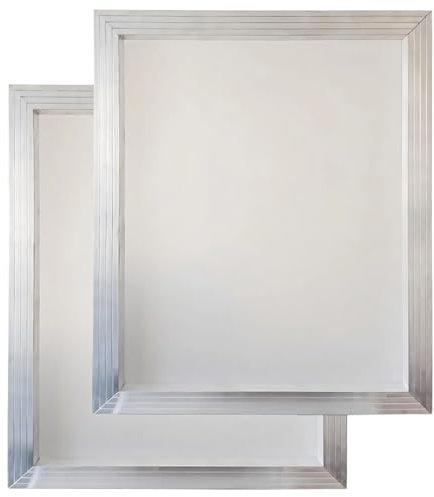 Aluminium-Siebdruckrahmen, 50,8 x 40,6 cm, 2 Stück mit 160 Mesh, geeignet für Stoff, Holz und Keramik, leicht und stark für den professionellen und Heimwerkergebrauch