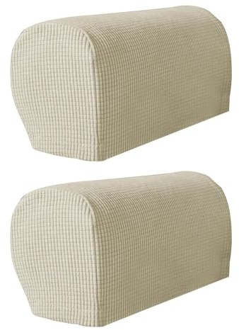 Tuxxjzm Copribraccioli per sedie, copertura morbida per bracciolo | 2 x copribraccioli elasticizzati per poltrone reclinabili, per casa, studio, hotel