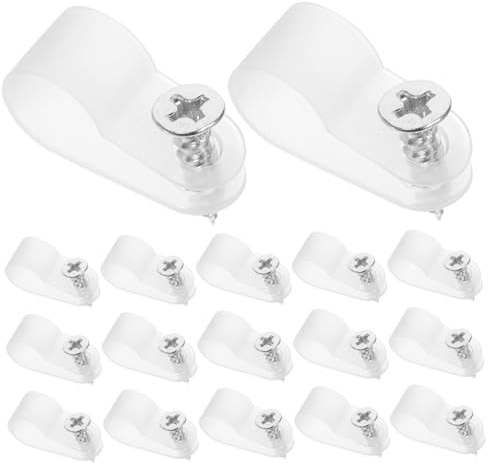 DIYEAH 200pezzi Fermacavi Per Gestione Dei in Plastica Con Adatti Per Fissare Fili e Parete Casa e Ufficio