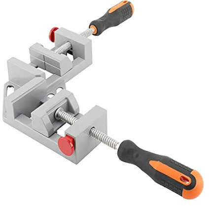 HAUTFENM Morsetto angolare per falegnameria Multifunzione a 90 Gradi, Morsetto angolare per Quadri, Morsetto a Fissaggio rapido, Supporto per utensile, 1 Pezzo