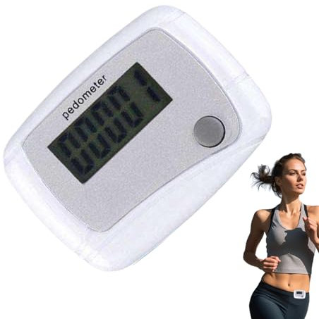 Contapassi - Monitoraggio della caviglia con lente giornaliera con schermo LCD per escursionismo, corsa, fitness, nuoto, sport indoor e viaggi