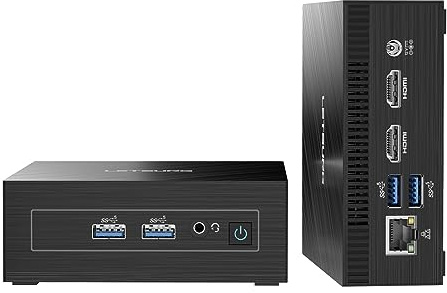 LETSUNG Mini-PC GoLite 11 mit Intel Celeron N4000 (bis zu 2,6 GHz), 8 GB LPDDR4, 128 GB M.2 SSD, Mini-PC, Windows 11 Pro, NUC-PC, Dual-WLAN 5/BT 4.2/HDMI, für Büro/Arbeitszimmer/Zuhause