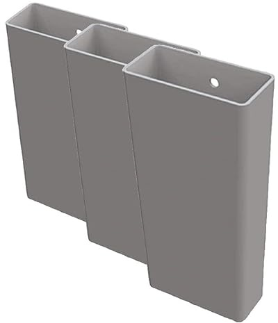 Umidificatore plastica plain bianco/grigio per termosifoni, con gancio, 9789215 (Confezione da 3)
