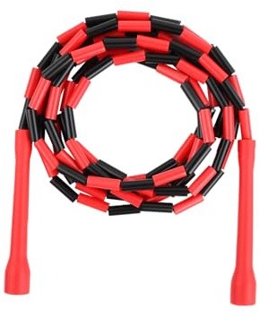 Samlonge Cuerda de Saltar con Cuentas, 3 M Ajustable Irrompibles y Cuentas Inastillables, Beaded Jump, Cuerda de Saltar Profesional para un Mejor Entrenamiento de Fitness, Multicolor (A)