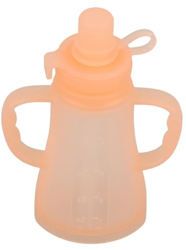 TOYANDONA Nachfüllbare Quetschbeutel aus Silikon für Babynahrung Wiederverwendbare Babybeutel zum Trinken von Smoothies und Joghurt Auslaufsichere Beutel für Unterwegs