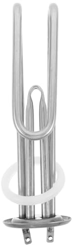 RUNROTOO Resistenza di ricambio per scaldabagno: asta riscaldante tubolare in acciaio inox - Resistenza elettrica anticalcare per scaldabagni domestici e industriali 220V 1500W