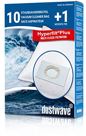 Sparpack - 10 Staubsaugerbeutel passend für AEG - Vampyr 5035 Electronic Bodenstaubsauger/dustwave® Markenstaubbeutel - Made in Germany + inkl. Microfilter