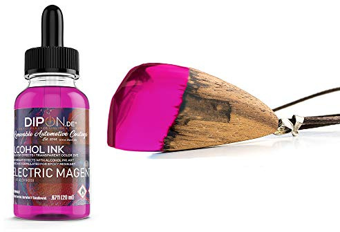 DIPON.DE HIGH PERFORMANCE LIQUIDS & PIGMENTS Electric Magenta Alcohol Ink 20 ml für Epoxidharz Farbe Resin Petri Art Farbstoff Transluzent Epoxy