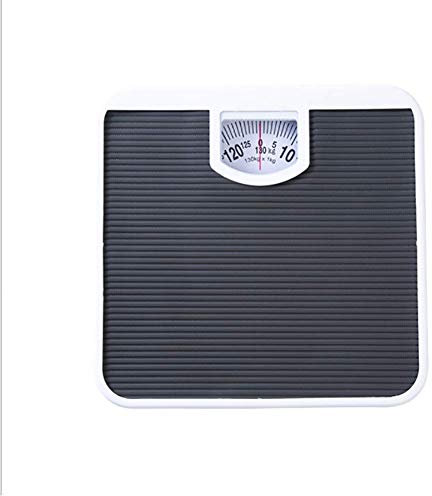 YZJJ mechanische Personenwaage, Personenwaage analog, im Retro-Design - analoge Waage, bis max.130 kg(Mechanische Waage im klassischen Doktorwaagen-Design, Metall-Korpus, rutschfeste Wiegefläche)