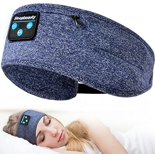 Joseche Schlafmaske mit Bluetooth-Kopfhörern, Bluetooth-Stirnband zum Schlafen, Sport-Schlafmaske für Seitenschläfer, Geschenkidee und Reiseutensilien für Frauen, Mann, Ehefrau, Ehemann, Vater, Mutter