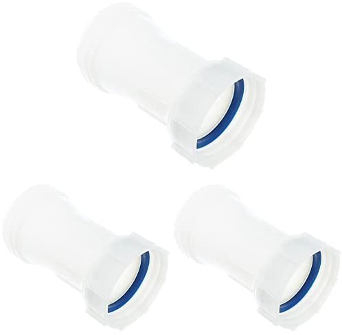 Boutté RD1000L IBC Rallonge de cuve 1000l Droite ø60, Blanc, Paquet de 3