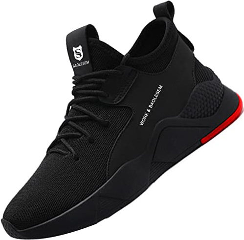 Sicherheitsschuhe Herren Arbeitsschuhe Damen Stahlkappenschuhe Schutzschuhe | Unisex Men Women Safety Shoes, Schutzschuhe mit Stahlkappe, Leicht, Atmungsaktiv