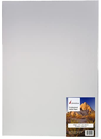 Photolux Professional Matte Paper 180 gsm Fotopapier in Premiumqualität - A3+ (329x483mm) 50 Blatt