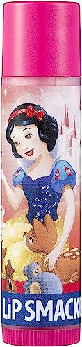 Lip Smacker Blancanieves, Bálsamo Labial Inspirado en Princesas Disney para Niños, Hidrata, Suaviza, Da Brillo, Sabor a Beso de Cereza