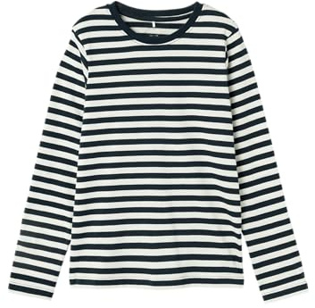 Name IT Jungen Nkmsalmo Nreg Top Noos Langarmshirt, Dark Sapphire, 134-140 EU