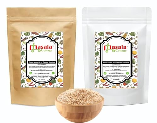 Natural Psyllium Husk Fibre Isabgol Ispaghula Premium Quality by Masala Cottage® 25g-1.9kg (50, Grams)