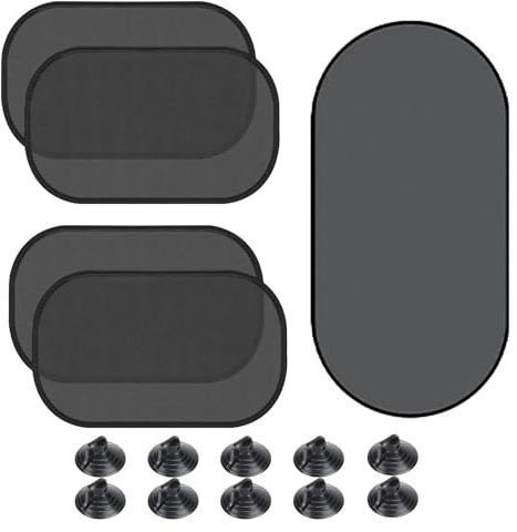 SSKHE Auto-Sonnenschutz für Auto-Seitenfenster, Autofenster-Sonnenschutz für Baby-Haustiere mit UV-Schutz, 5 Packs Sonnenblende zum Blockieren von schädlichen UV-Strahlen Sonne Blendung Hitze