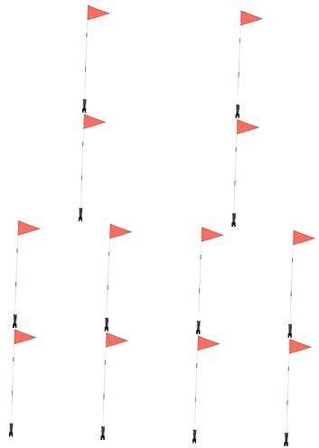 HANABASS 12sätze Fahrrad Sicherheitsflagge Mit Fiberglasstab Für Mädchen Hochsichtbare Dreieckige Rücksende-Flagge Für Kinderfahrräder Einfache Und Stabiler