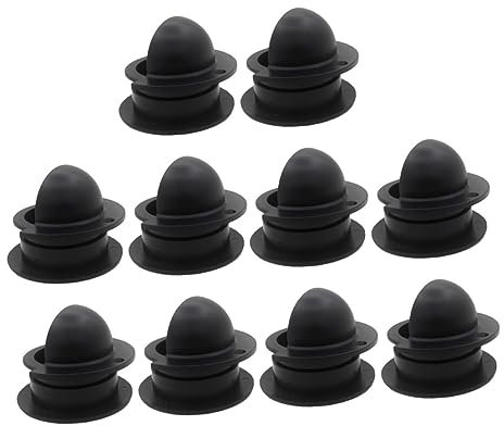 Milisten Accessoires pour Baby-Foot, Entrée de Noire en Plastique 10 Pièces