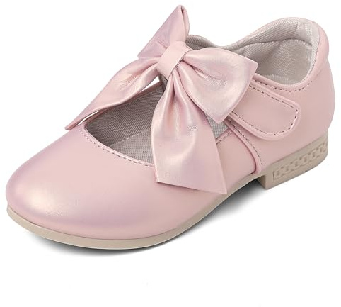 Cheerful Mario Ballerine da Bambina Mary Jane Basse Vestito Scarpe pour Ragazze Stile Principessa Ballerine Rosa-B 25 EU Etichetta 26
