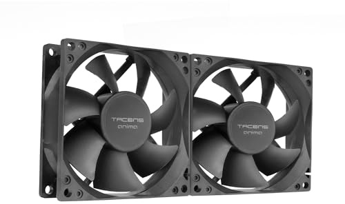 Tacens Anima AF8X2, Kit 2x 80mm Lüfter, Ultraleiser Betrieb, FLUXUS-Lager, Optimierter Luftstrom, Verstärkte Vibrationsdämpfende Struktur, Effiziente